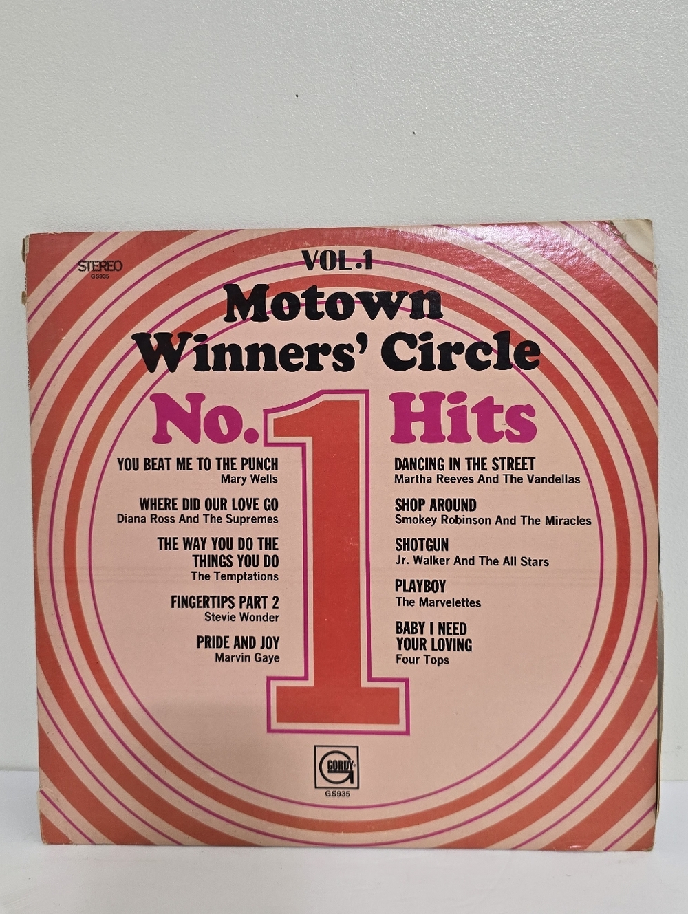 MOTOWN Winner's Circle No 1 Hits Vol 1 Compliation 1968 Vinyl LP Gordy Funk